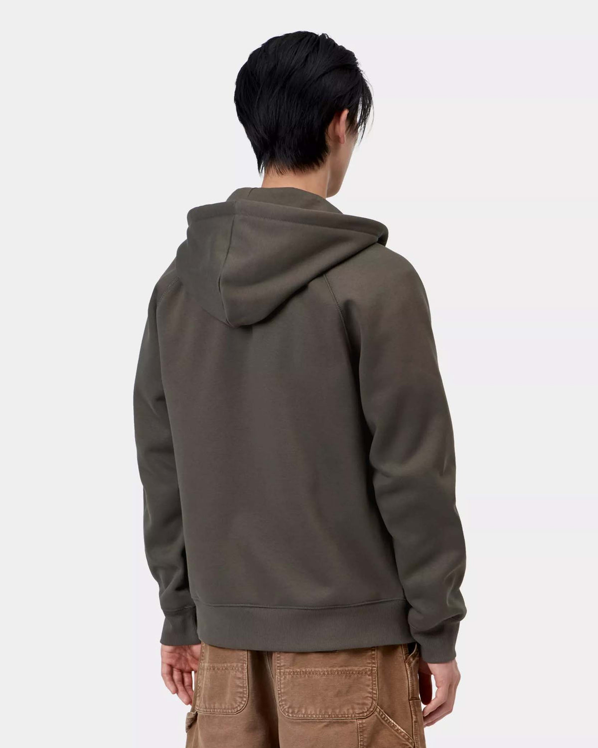 Carhartt WIP Hooded Chase Jacket - Shungite / Gold