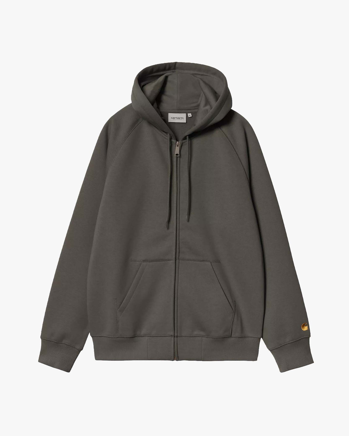 Carhartt WIP Hooded Chase Jacket - Shungite / Gold