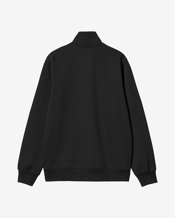 Carhartt WIP Chase Neck Zip Sweatshirt - Black / Gold