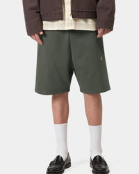 Carhartt WIP Chase Sweat Shorts - Leaf / Gold | Carhartt WIP Shorts | JEANSTORE