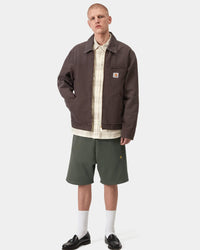 Carhartt WIP Chase Sweat Shorts - Leaf / Gold | Carhartt WIP Shorts | JEANSTORE
