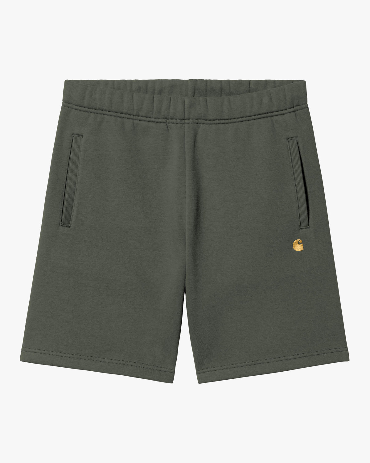 Carhartt WIP Chase Sweat Shorts - Leaf / Gold | Carhartt WIP Shorts | JEANSTORE