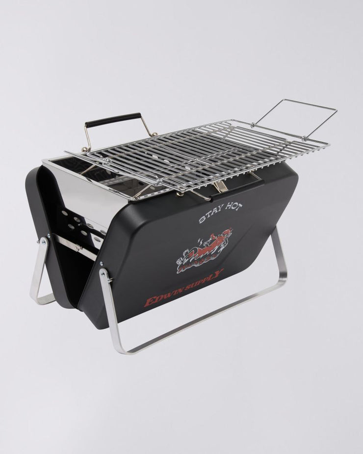 Edwin Portable Stainless Steel BBQ - Black