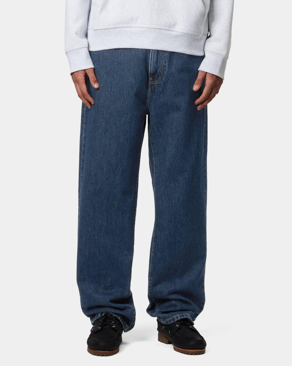 Carhartt WIP Aaron Pant Regular Tapered Mens Jeans - Blue Stone Washed | Carhartt WIP Jeans | JEANSTORE