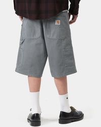 Carhartt WIP Single Knee Shorts - Cozy Blue Stone Canvas | Carhartt WIP Shorts | JEANSTORE