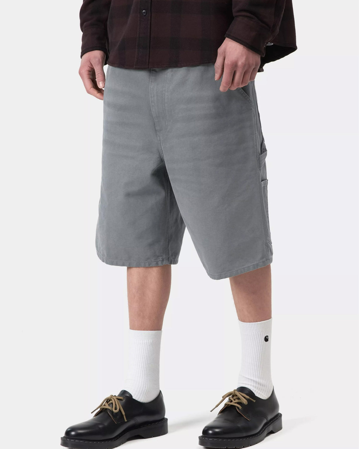Carhartt WIP Single Knee Shorts - Cozy Blue Stone Canvas | Carhartt WIP Shorts | JEANSTORE