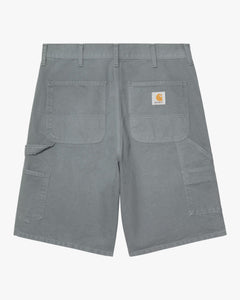 Carhartt WIP Single Knee Shorts - Cozy Blue Stone Canvas