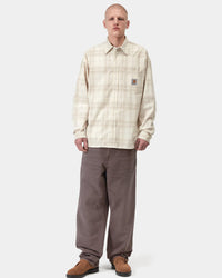Carhartt WIP Single Knee Pant Relaxed Fit Canvas Trousers - Shale Stone Canvas | Carhartt WIP Chinos & Trousers | JEANSTORE