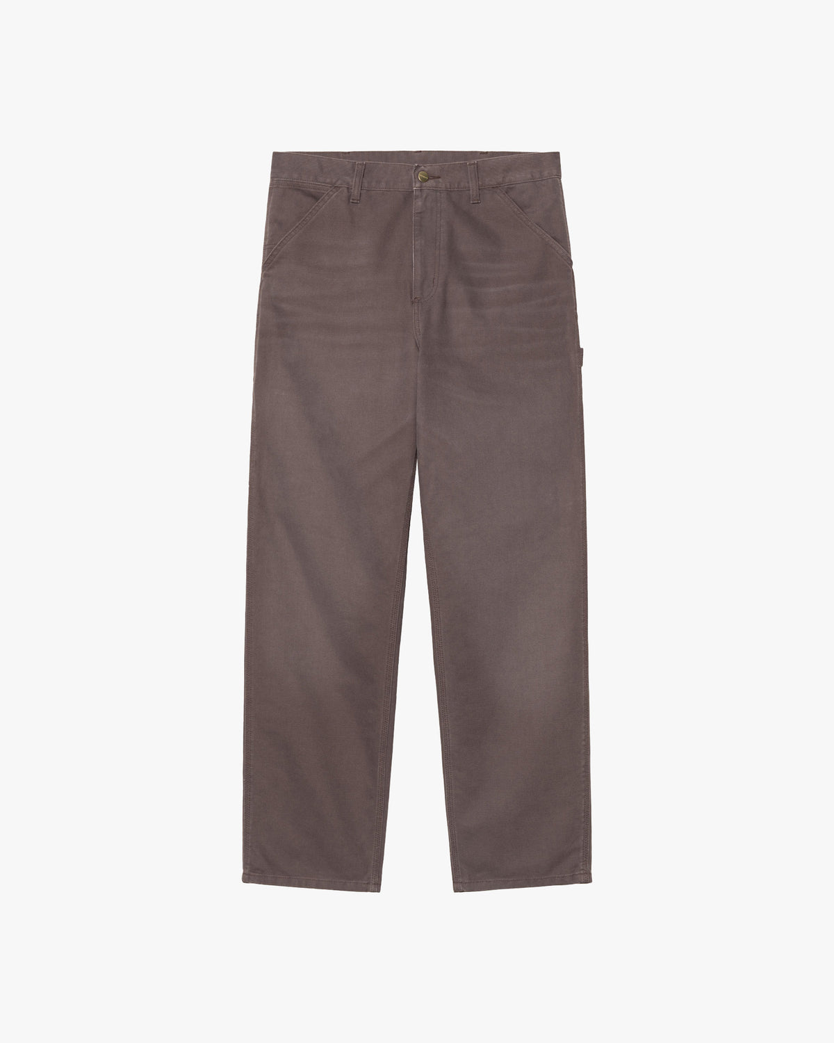Carhartt WIP Single Knee Pant Relaxed Fit Canvas Trousers - Shale Stone Canvas | Carhartt WIP Chinos & Trousers | JEANSTORE