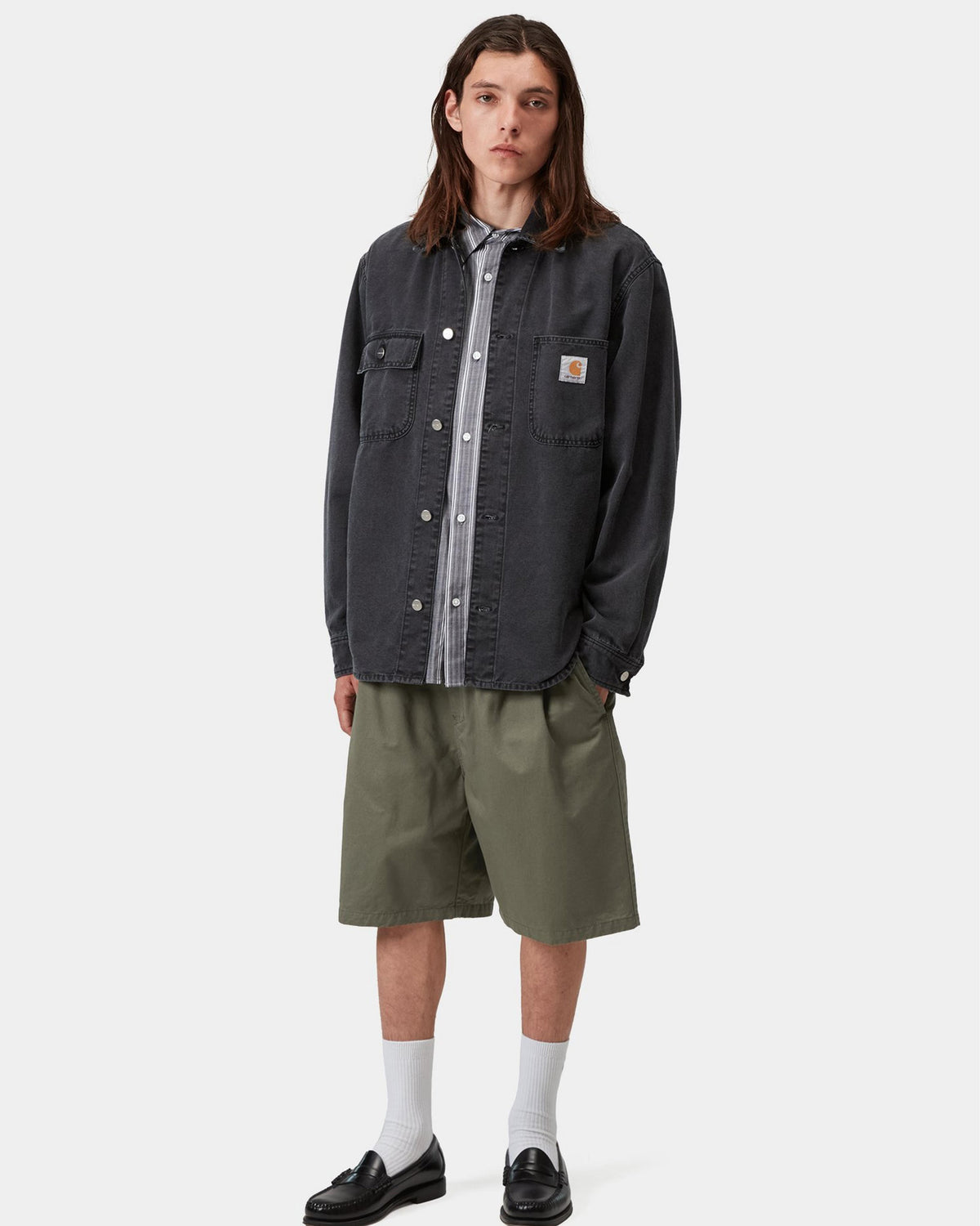 Carhartt WIP Marv Shorts - Leaf Stone Washed