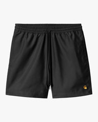 Carhartt WIP Chase Swim Trunks - Black / Gold | Carhartt WIP Shorts | JEANSTORE
