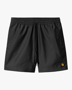 Carhartt WIP Chase Swim Trunks - Black / Gold