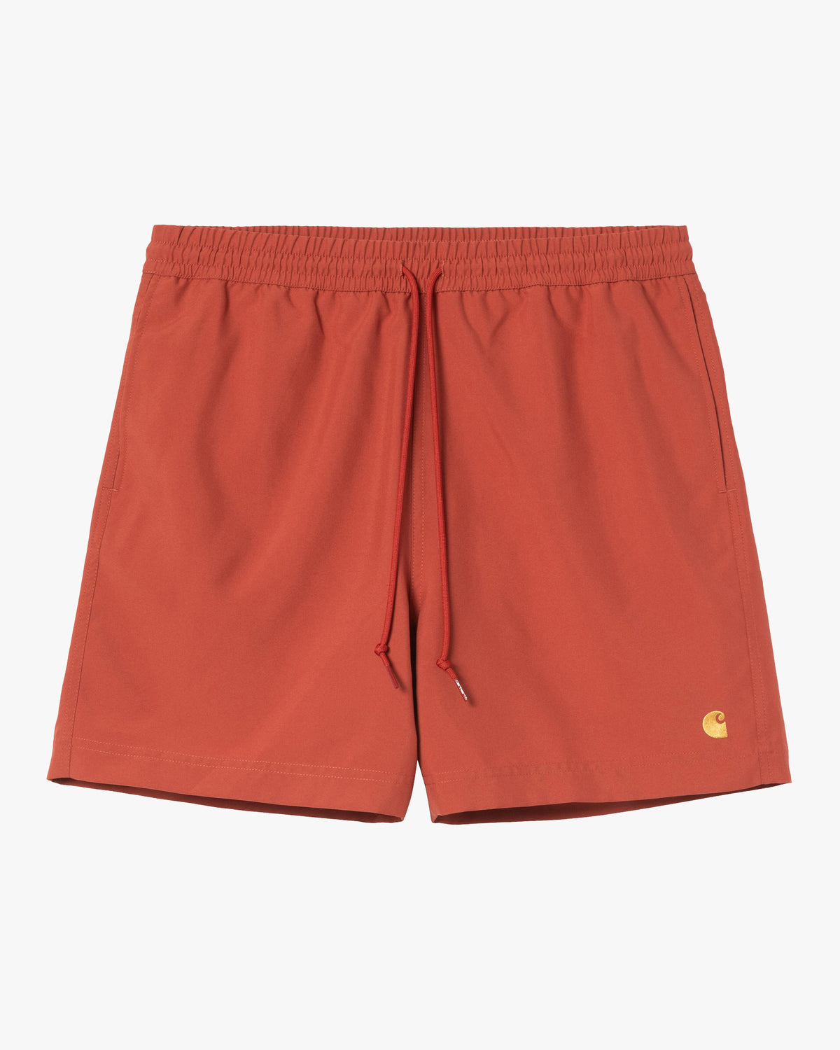 Carhartt WIP Chase Swim Trunks - Oxide Red / Gold | Carhartt WIP Shorts | JEANSTORE