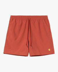 Carhartt WIP Chase Swim Trunks - Oxide Red / Gold | Carhartt WIP Shorts | JEANSTORE