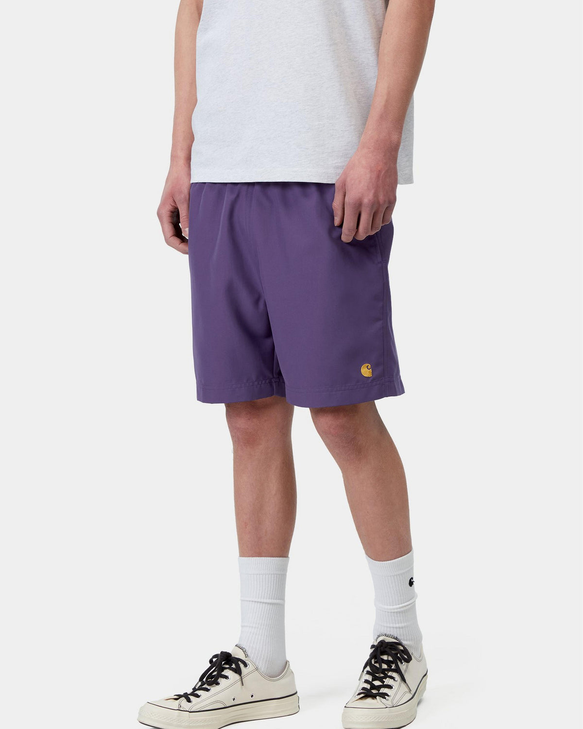 Carhartt WIP Chase Swim Trunks - Calla / Gold