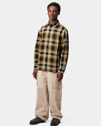 Carhartt WIP L/S Vaughn Check Shirt - Dijon | Carhartt WIP Shirts | JEANSTORE