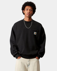 Carhartt WIP Detroit Sweat - Black Stone Washed | Carhartt WIP Sweaters & Knitwear | JEANSTORE