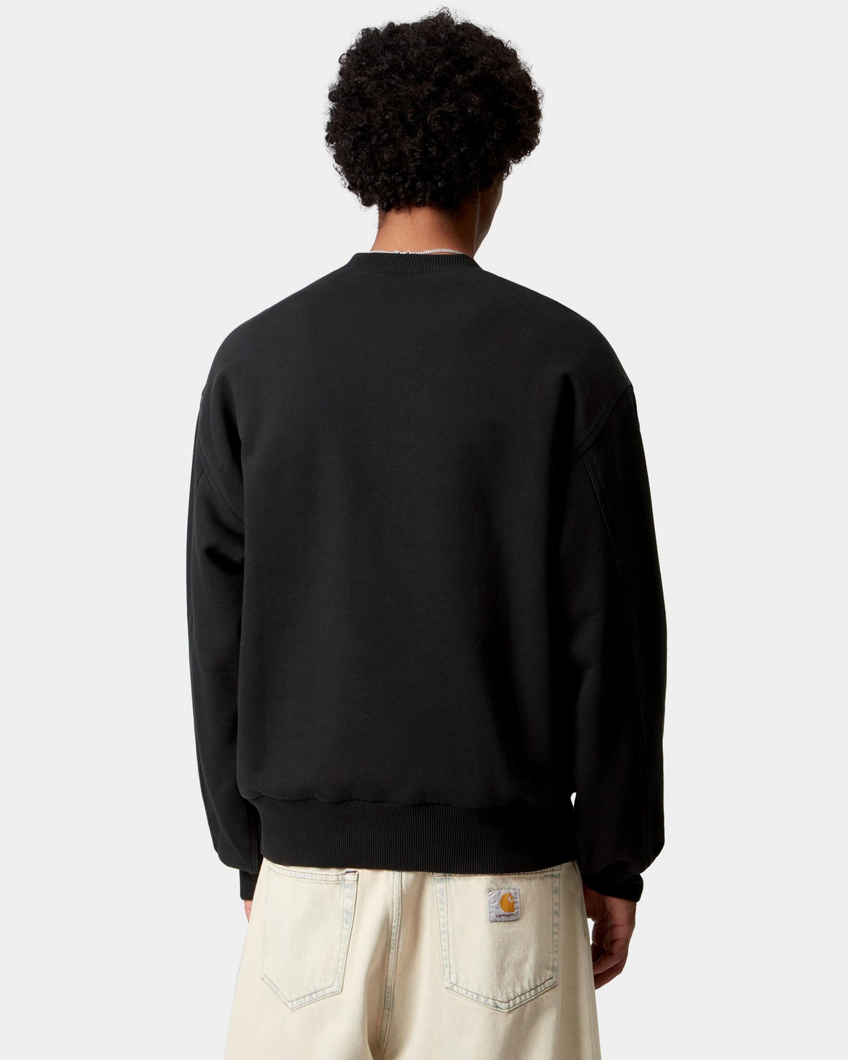Carhartt WIP Detroit Sweat - Black Stone Washed | Carhartt WIP Sweaters & Knitwear | JEANSTORE