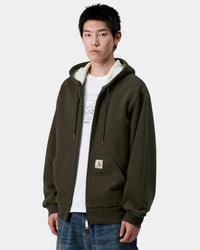 Carhartt WIP Active Sweat Jacket - Olive Stone Washed