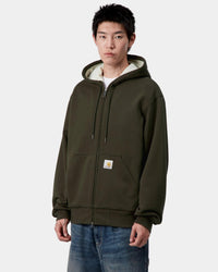 Carhartt WIP Active Sweat Jacket - Olive Stone Washed