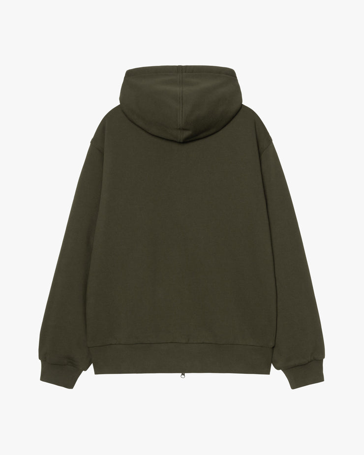 Carhartt WIP Active Sweat Jacket - Olive Stone Washed