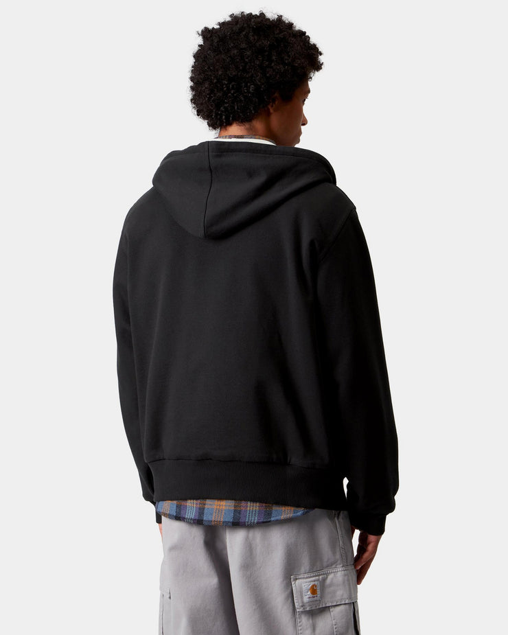 Carhartt WIP Active Sweat Jacket - Black Stone Washed | Carhartt WIP Jackets & Coats | JEANSTORE