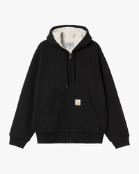 Carhartt WIP Active Sweat Jacket - Black Stone Washed | Carhartt WIP Jackets & Coats | JEANSTORE