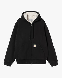 Carhartt WIP Active Sweat Jacket - Black Stone Washed