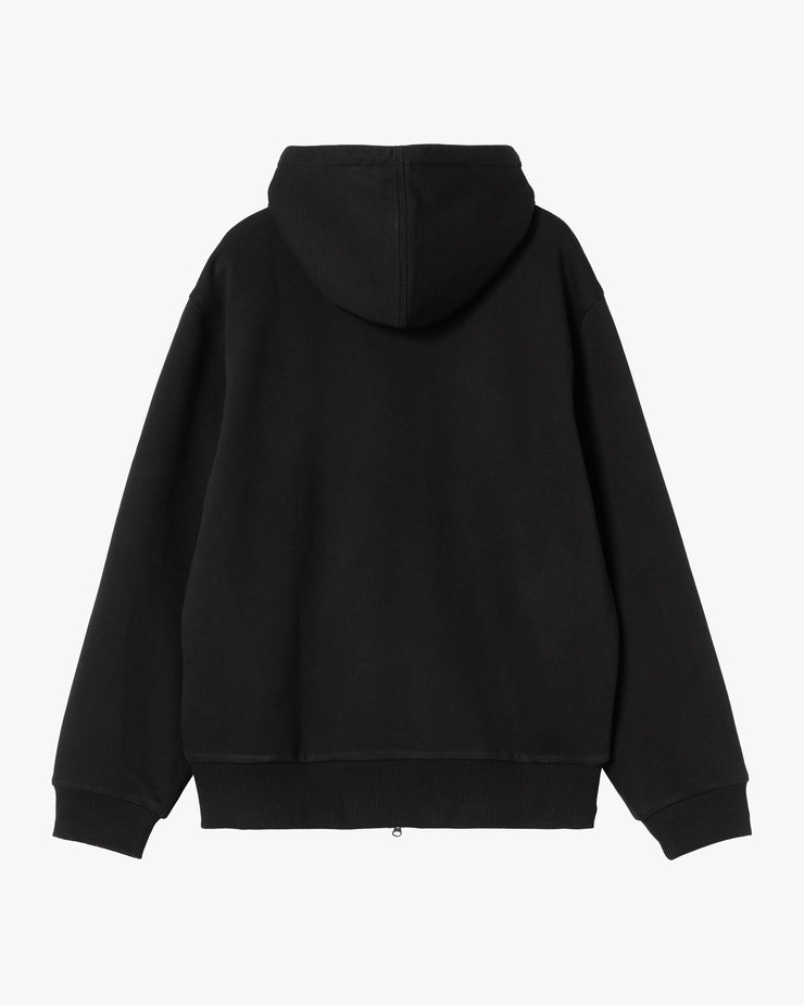 Carhartt WIP Active Sweat Jacket - Black Stone Washed | Carhartt WIP Jackets & Coats | JEANSTORE