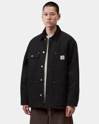 Carhartt WIP OG Chore Coat - Black / Black Stone Canvas