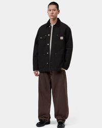 Carhartt WIP OG Chore Coat - Black / Black Stone Canvas