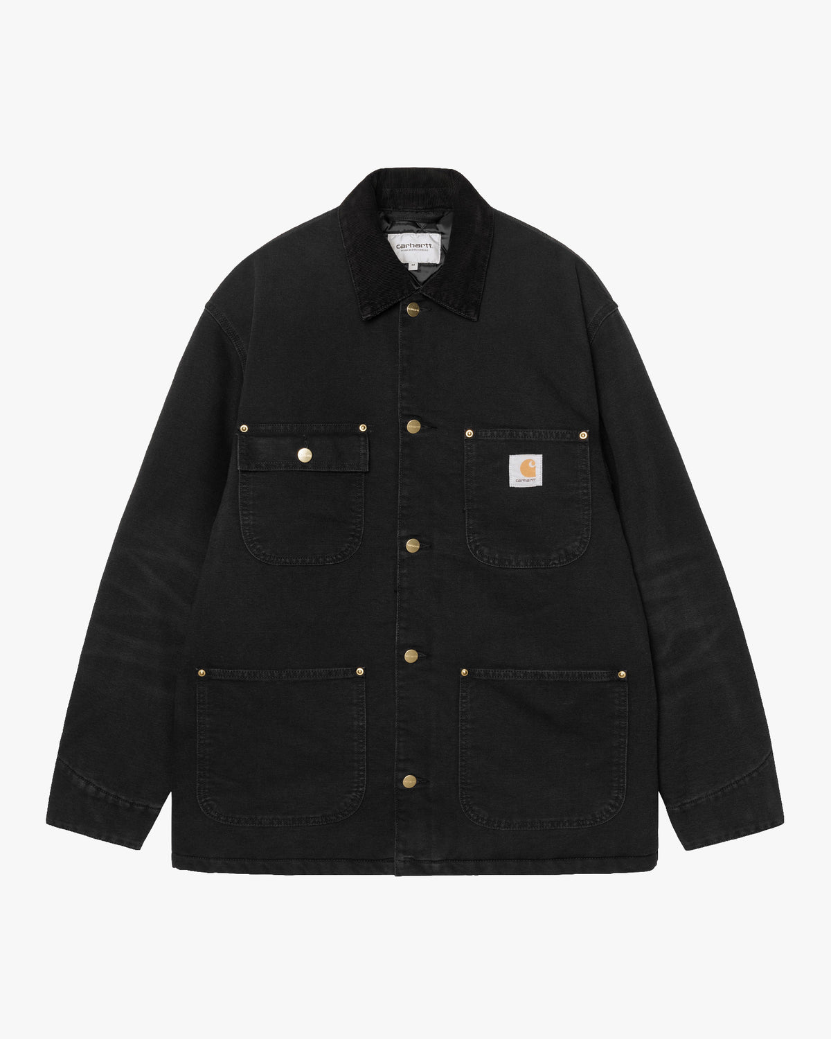 Carhartt WIP OG Chore Coat - Black / Black Stone Canvas