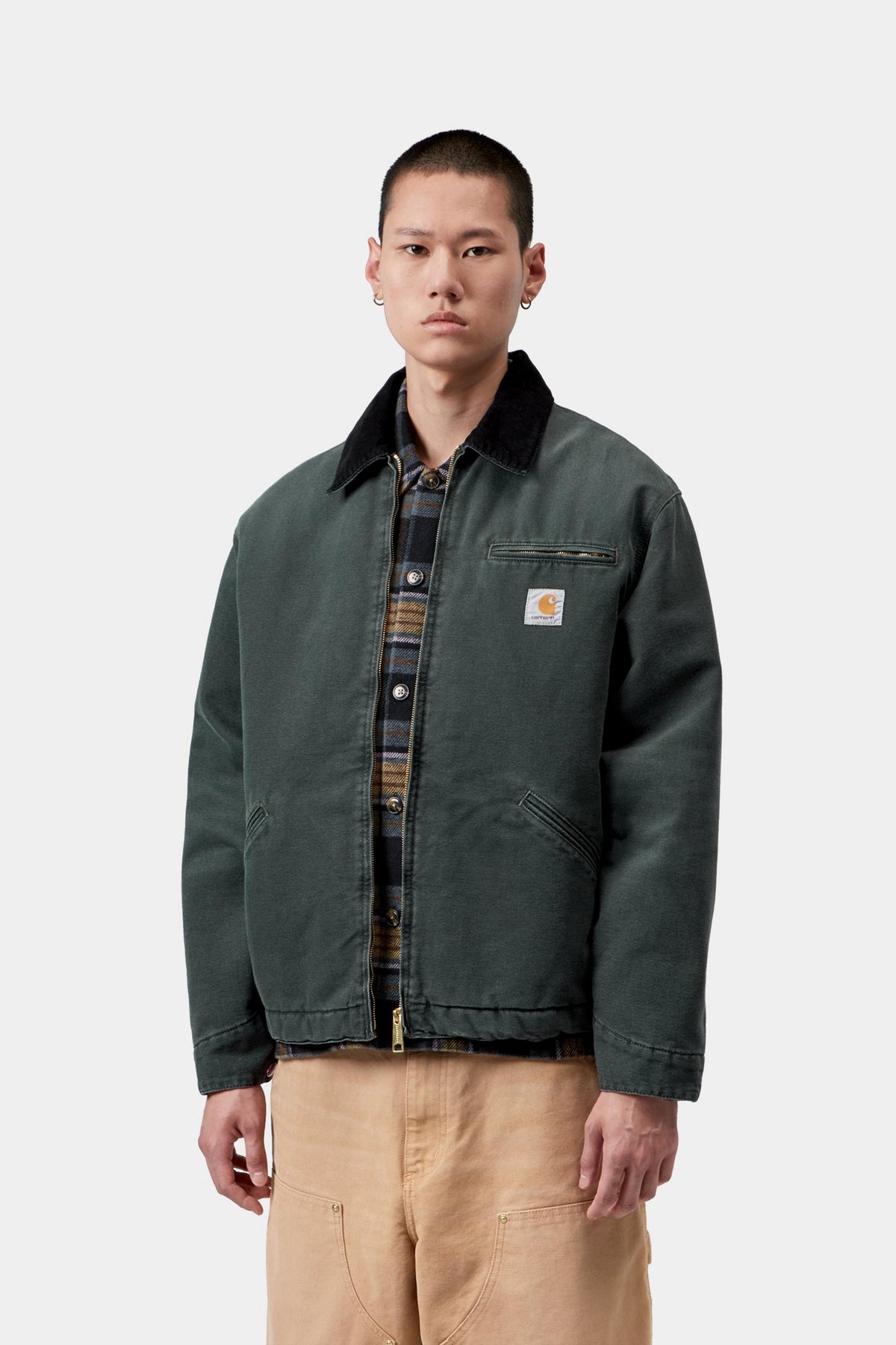 Carhartt WIP OG Detroit Jacket - Raven / Black Stone Canvas