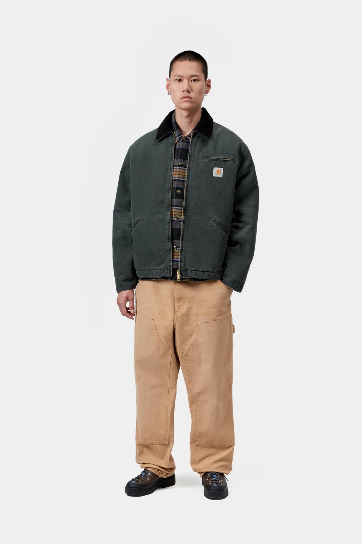 Carhartt WIP OG Detroit Jacket - Raven / Black Stone Canvas