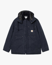 Carhartt WIP Ambel Coat - Deep Night Stone Washed | Carhartt WIP Jackets & Coats | JEANSTORE