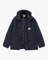 Carhartt WIP Ambel Coat - Deep Night Stone Washed | Carhartt WIP Jackets & Coats | JEANSTORE