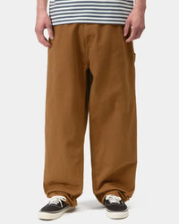 Carhartt WIP OG Single Knee Pant Loose Fit Canvas Trousers - Hamilton Brown Stone Washed
