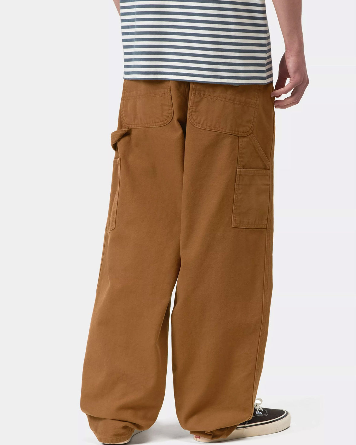 Carhartt WIP OG Single Knee Pant Loose Fit Canvas Trousers - Hamilton Brown Stone Washed