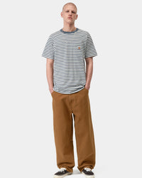Carhartt WIP OG Single Knee Pant Loose Fit Canvas Trousers - Hamilton Brown Stone Washed