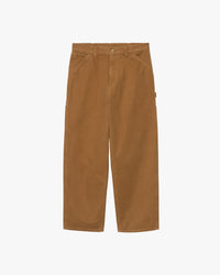 Carhartt WIP OG Single Knee Pant Loose Fit Canvas Trousers - Hamilton Brown Stone Washed