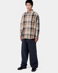 Carhartt WIP OG Single Knee Pant Loose Fit Canvas Trousers - Deep Night Stone Washed | Carhartt WIP Chinos & Non-Denim Pants | JEANSTORE