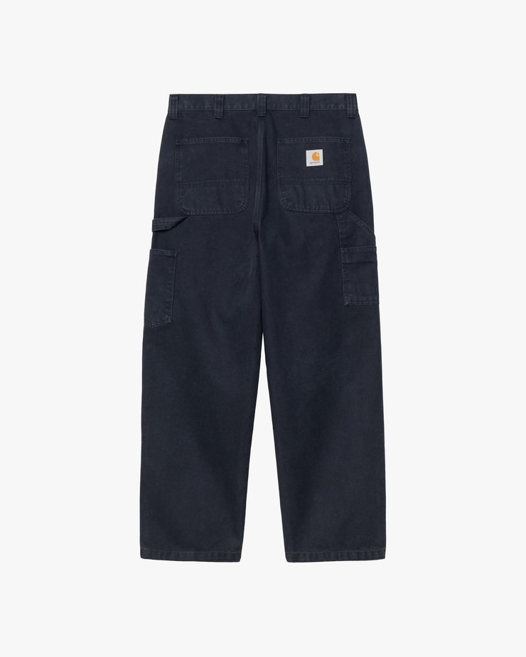 Carhartt WIP OG Single Knee Pant Loose Fit Canvas Trousers - Deep Night Stone Washed | Carhartt WIP Chinos & Non-Denim Pants | JEANSTORE
