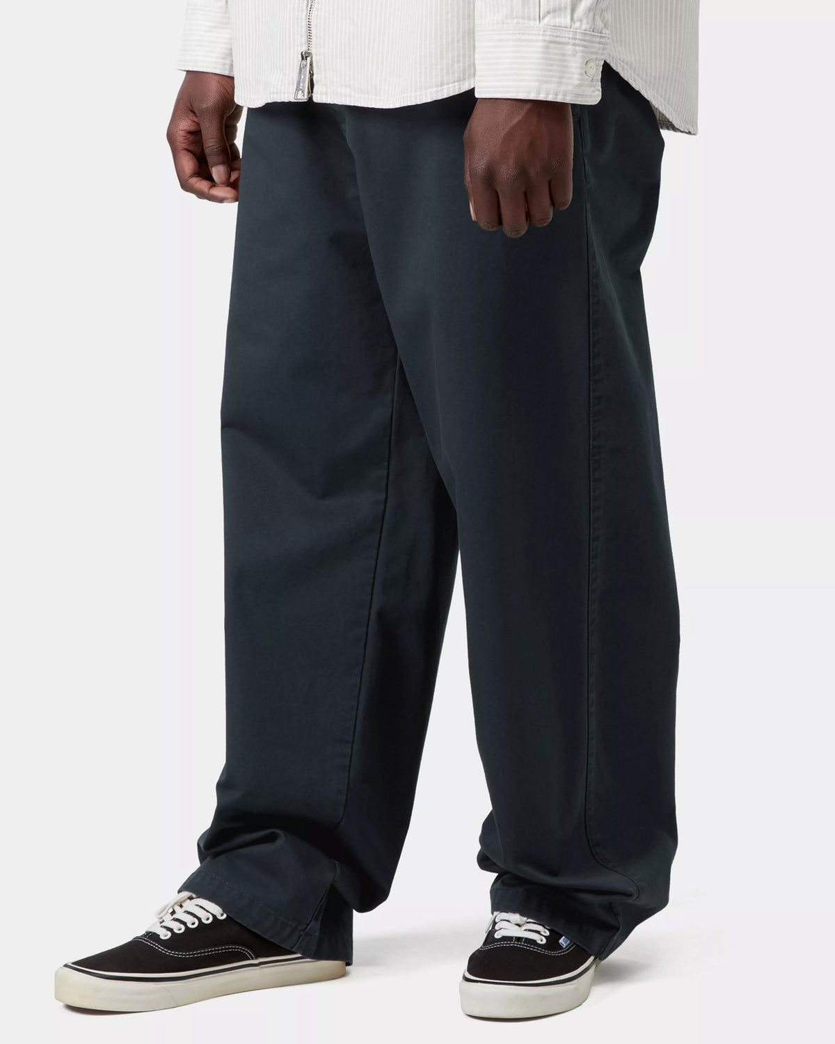 Carhartt WIP Brady Pant Relaxed Straight Fit Trousers - Carbon Stone Washed | Carhartt WIP Chinos & Trousers | JEANSTORE