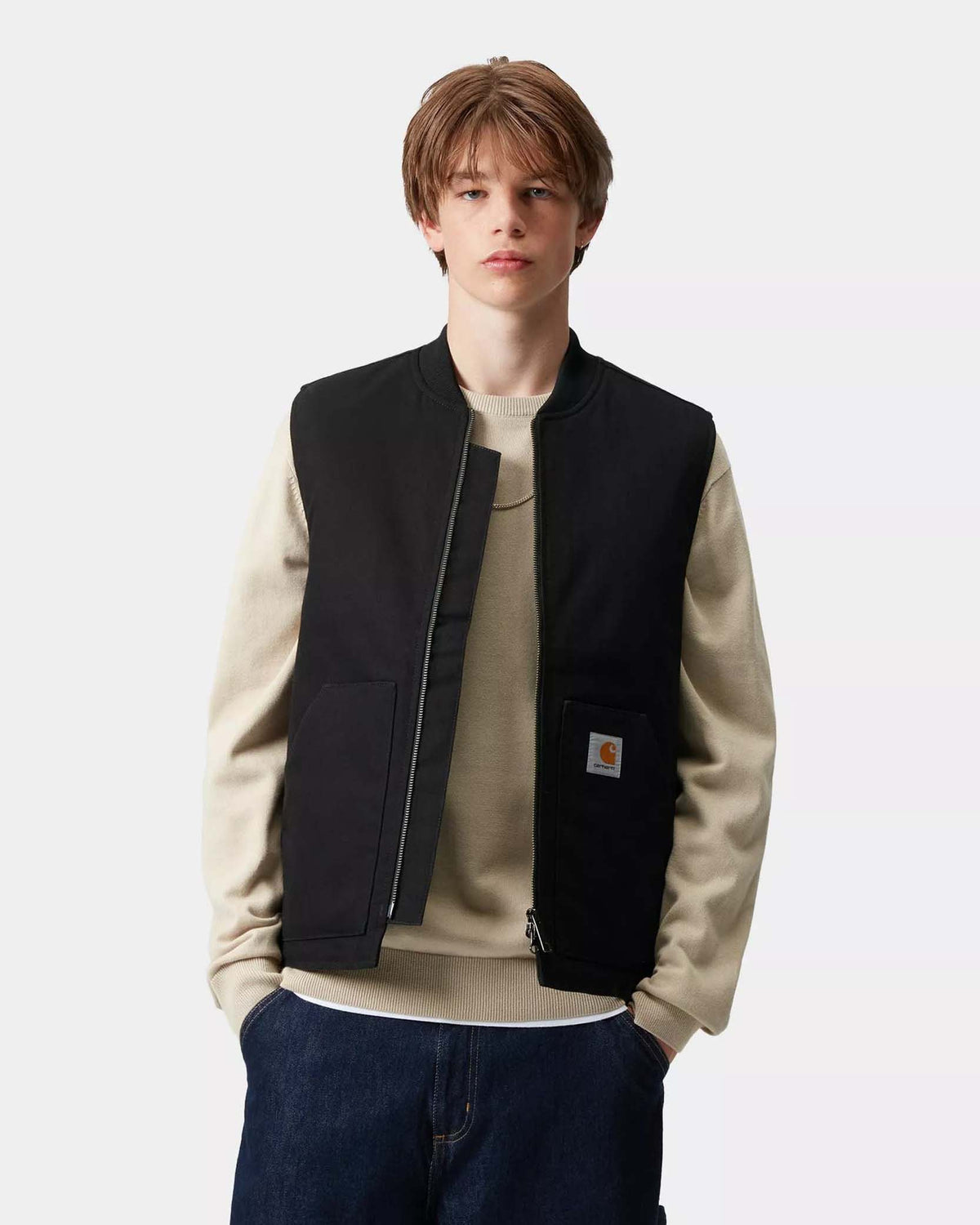 Carhartt WIP Classic Vest - Black Rigid | Carhartt WIP Jackets & Coats | Jeanstore