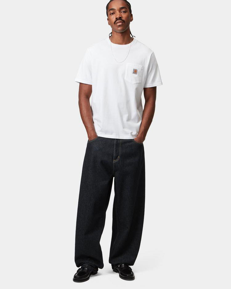 Carhartt WIP Brandon Pant Loose Straight Mens Jeans - Blue Rinsed | Carhartt WIP Jeans | JEANSTORE