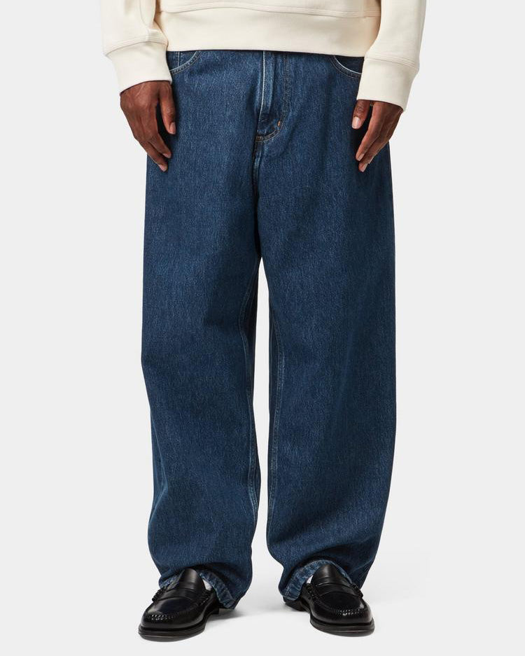 Carhartt WIP Brandon Pant Loose Straight Mens Jeans - Blue Stone Washed | Carhartt WIP Jeans | JEANSTORE
