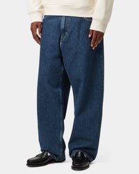 Carhartt WIP Brandon Pant Loose Straight Mens Jeans - Blue Stone Washed | Carhartt WIP Jeans | JEANSTORE