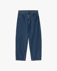 Carhartt WIP Brandon Pant Loose Straight Mens Jeans - Blue Stone Washed | Carhartt WIP Jeans | JEANSTORE