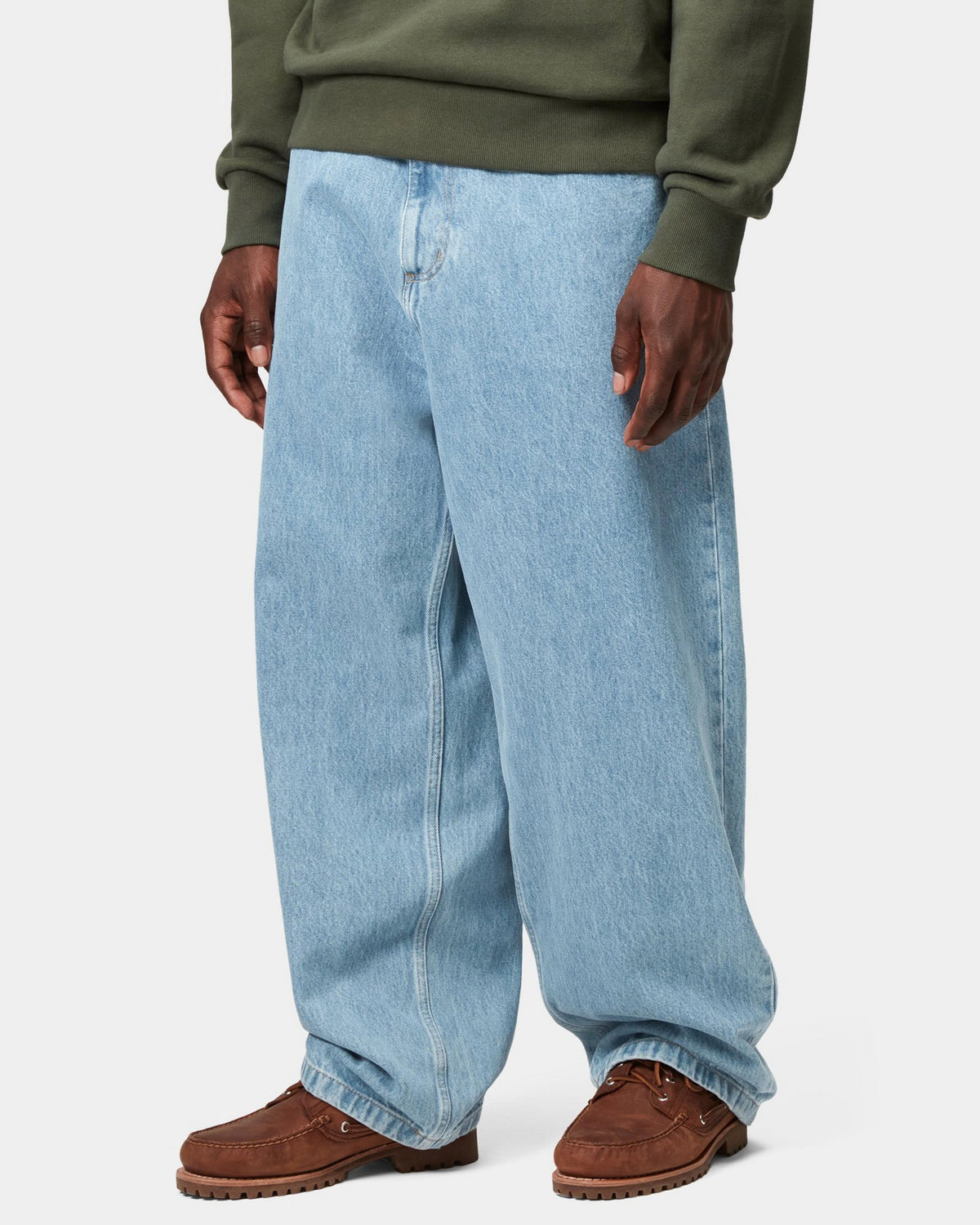 Carhartt WIP Brandon Pant Loose Straight Mens Jeans - Blue Stone Bleached