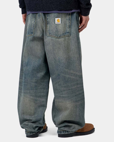 Carhartt WIP Brandon Pant Loose Straight Mens Jeans - Blue Worn Used Wash